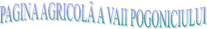 PAGINA AGRICOLĂ A VAII POGONICIULUI