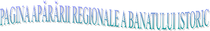 PAGINA APĂRĂRII REGIONALE A BANATULUI ISTORIC