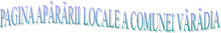 PAGINA APĂRĂRII LOCALE A COMUNEI VĂRĂDIA