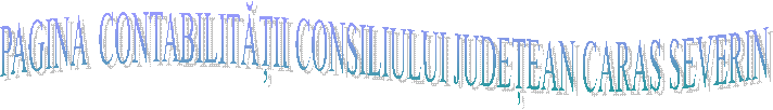 PAGINA  CONTABILITĂȚII CONSILIULUI JUDEȚEAN CARAS SEVERIN