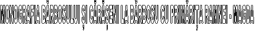 MONOGRAFIA BĂRBOSULUI ȘI CĂRĂȘENI LA BĂRBOSU CU PRIMĂRIȚA RAMNEI - MAGDA
