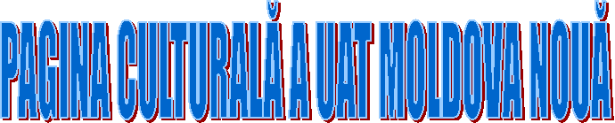 PAGINA CULTURALĂ A UAT MOLDOVA NOUĂ