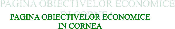 PAGINA OBIECTIVELOR ECONOMICE
IN CORNEA
